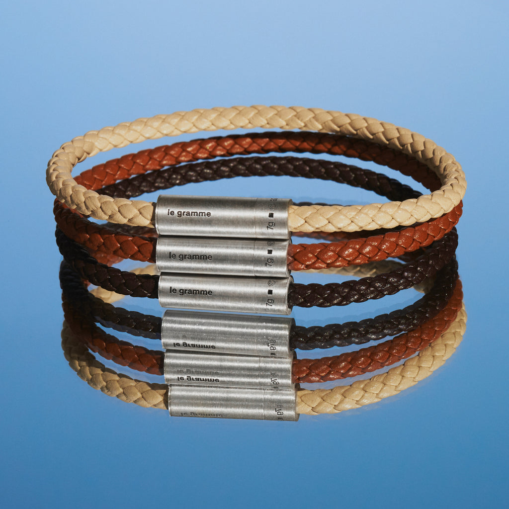 leather cable bracelet le 7g