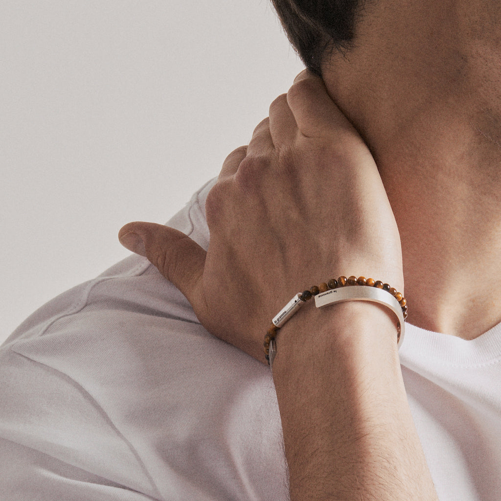 new in: tiger's eye beads bracelet 9g