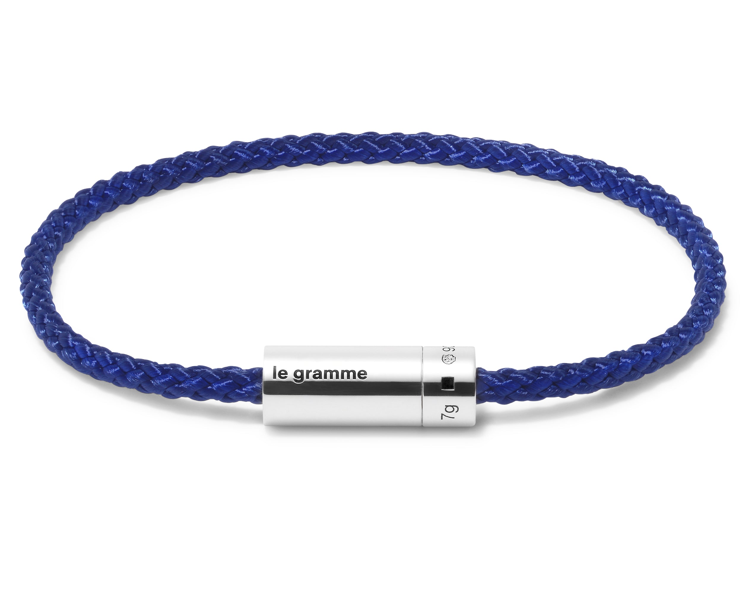 bracelet câble nato bleu royal le 7g