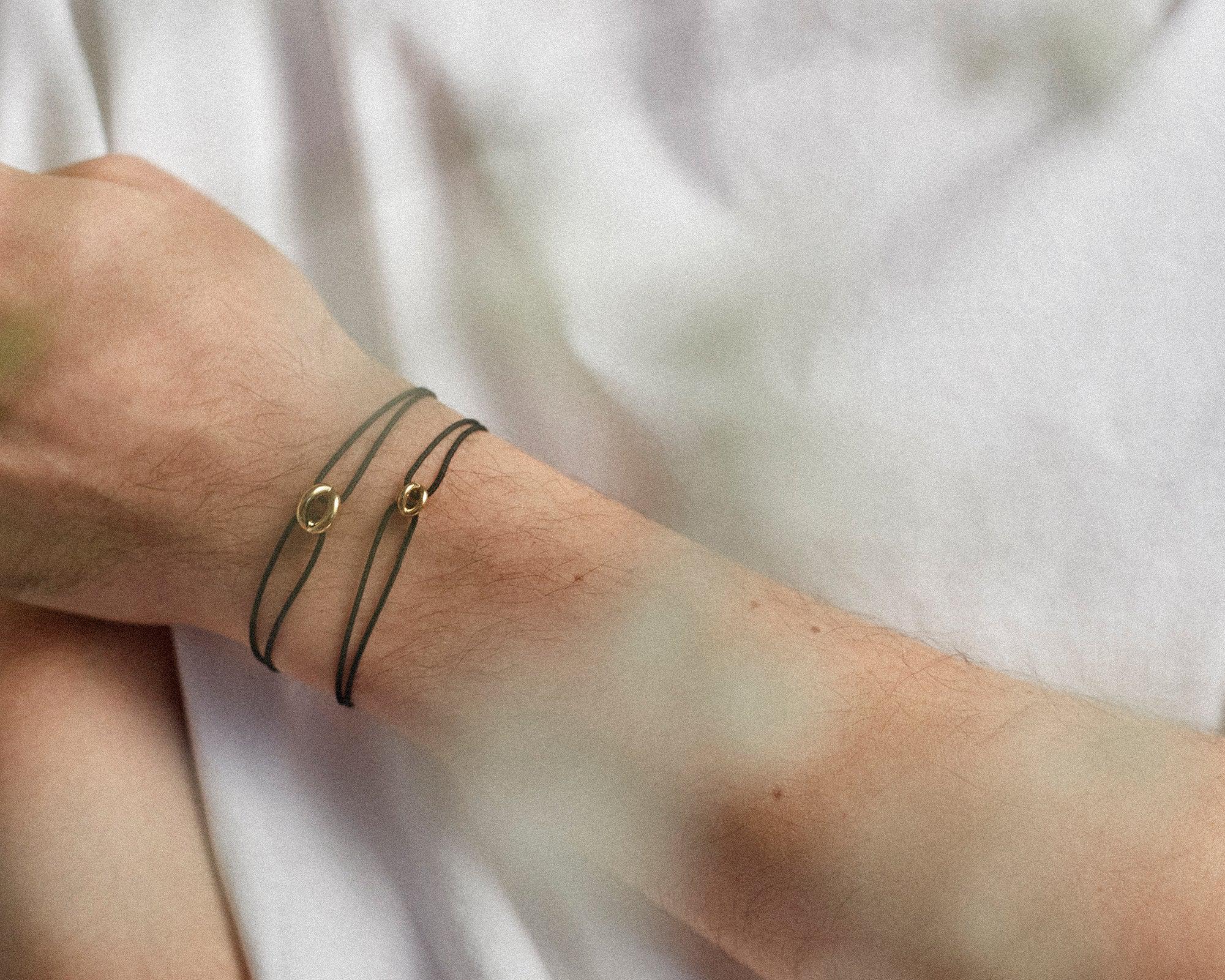 black interlaced cord bracelet le 3g