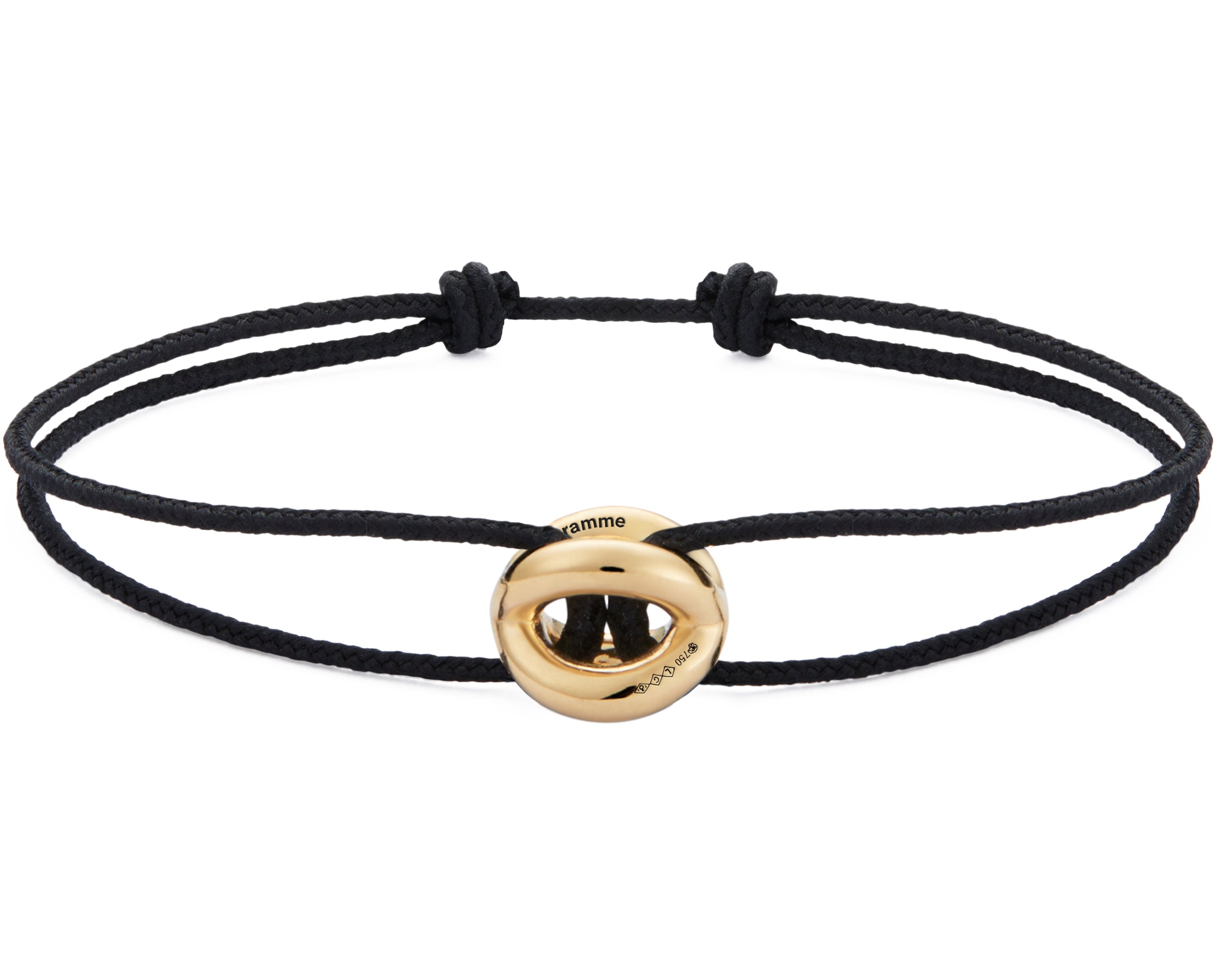 black interlaced cord bracelet le 3g