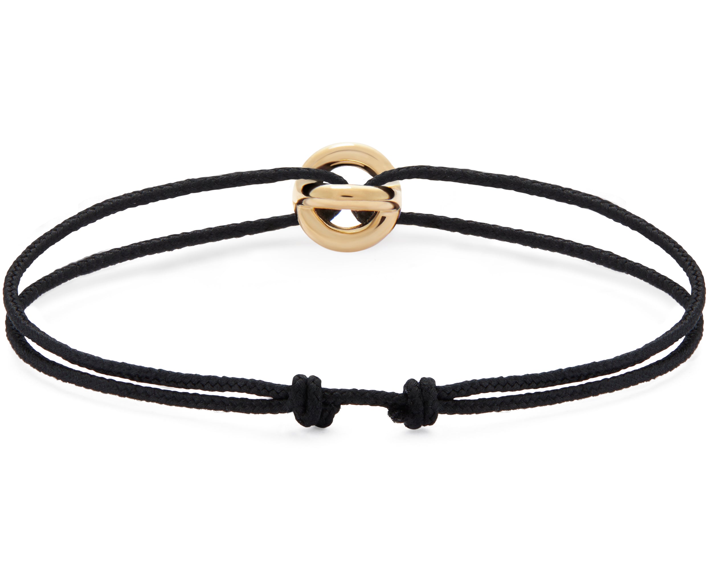 black interlaced cord bracelet le 3g