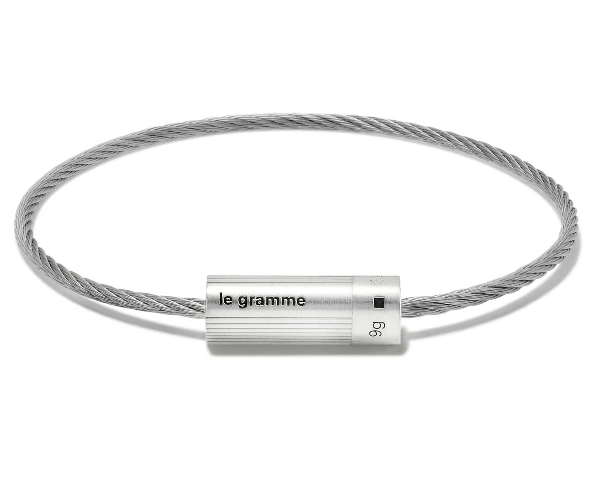 engraved cable bracelet le 9g
