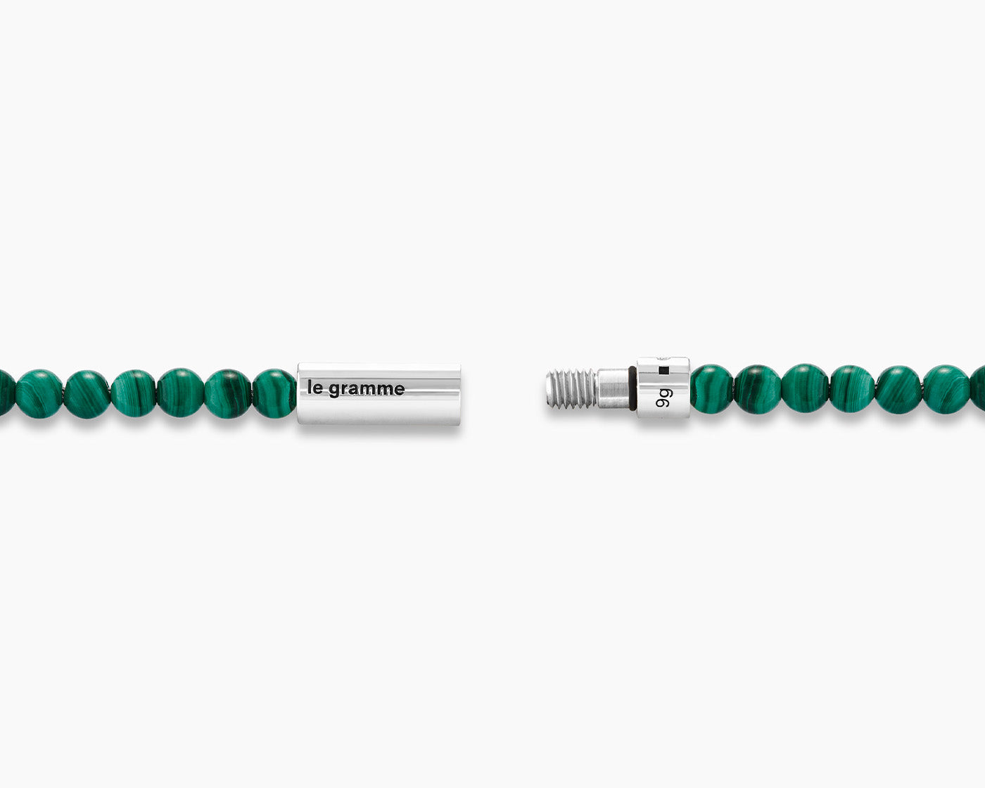 bracelet beads malachite le 9g