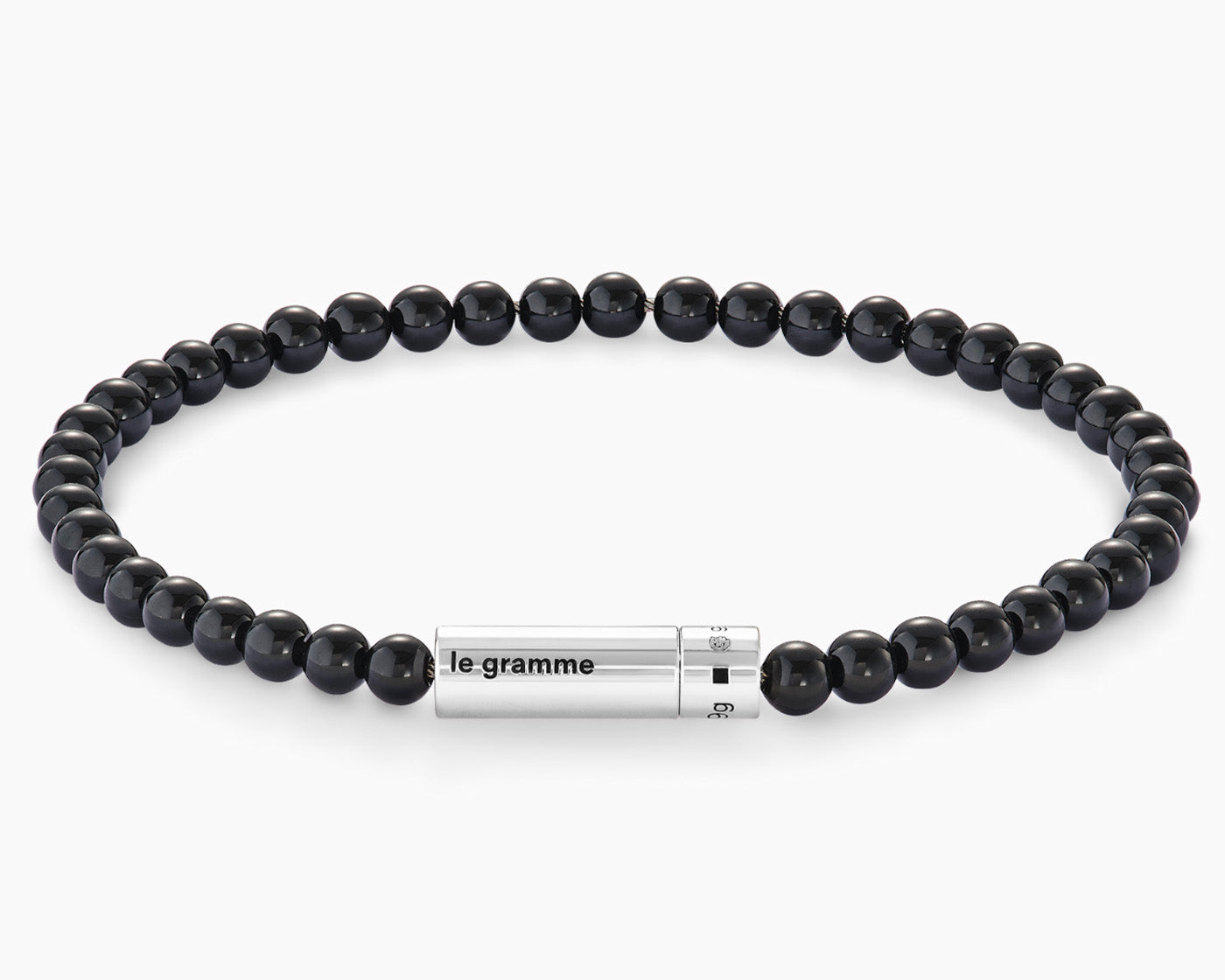 black onyx beads bracelet 9g