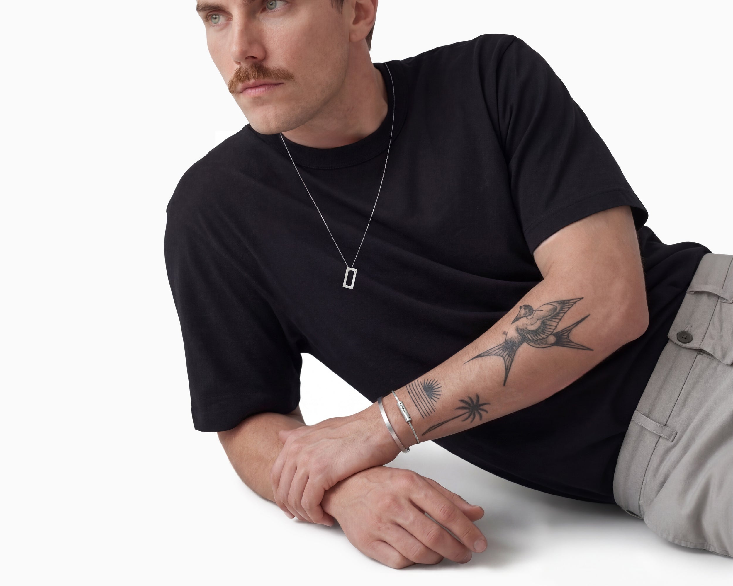collier rectangle le 3,4g