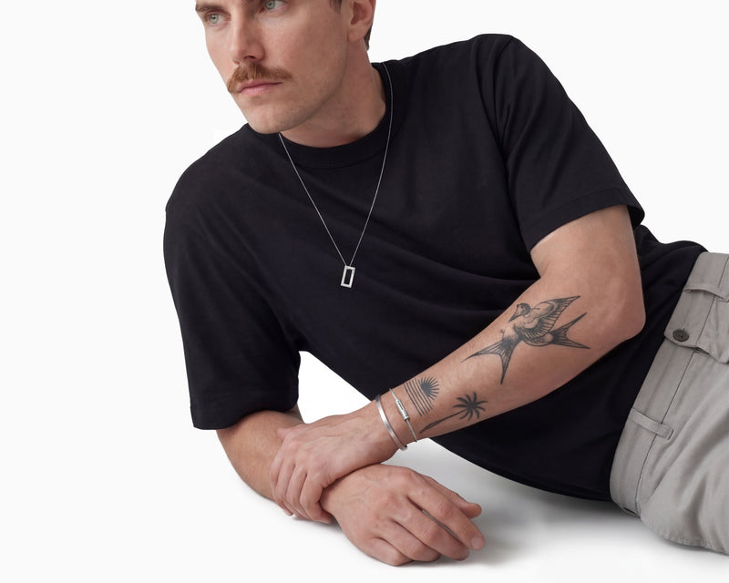 collier rectangle le 3,4g