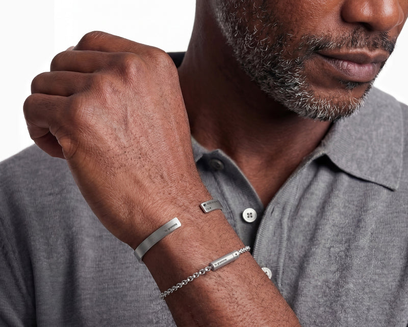 bracelet câble sur chaîne le 11g
