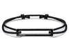 lacquered black cord bracelet le 1,7g