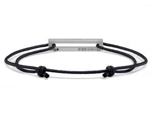 lacquered black cord bracelet le 1,7g