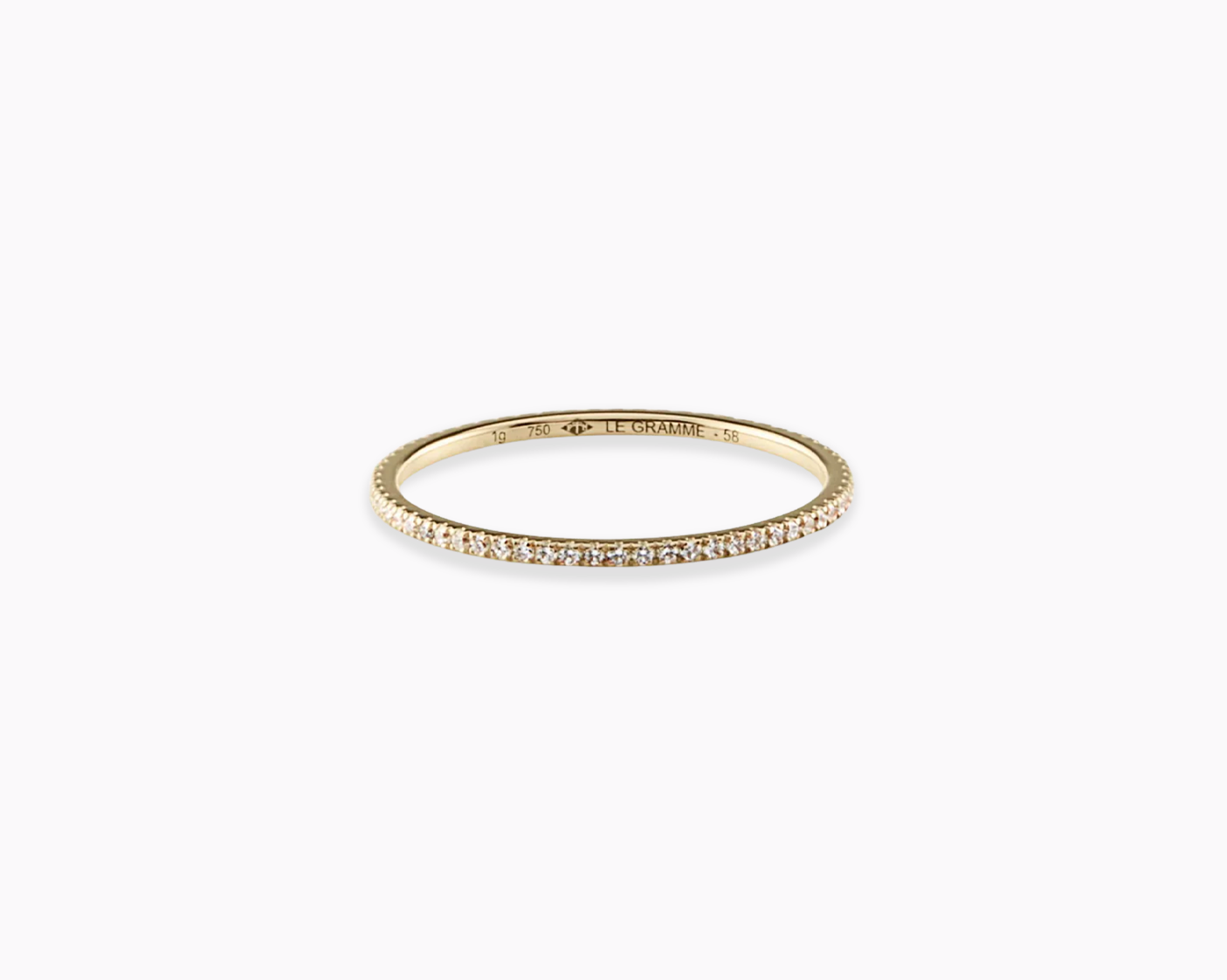 bague la 1g sertie diamants