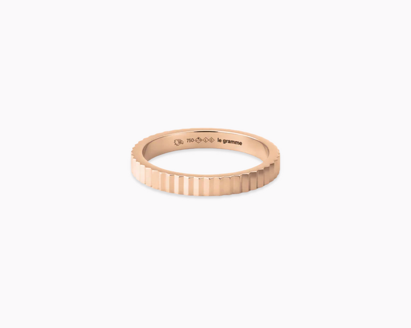 bague ruban guilloché la 4g