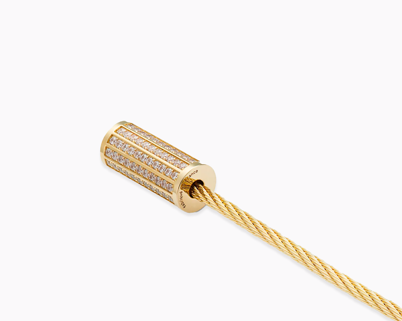 bracelet câble le 9g serti diamants