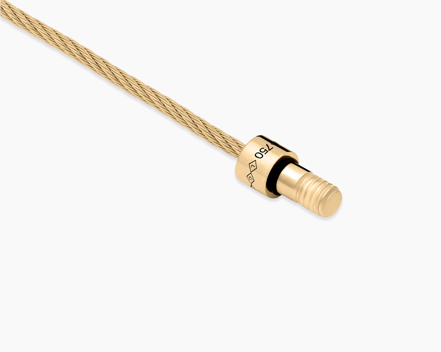 cable bracelet with diamonds le 9g