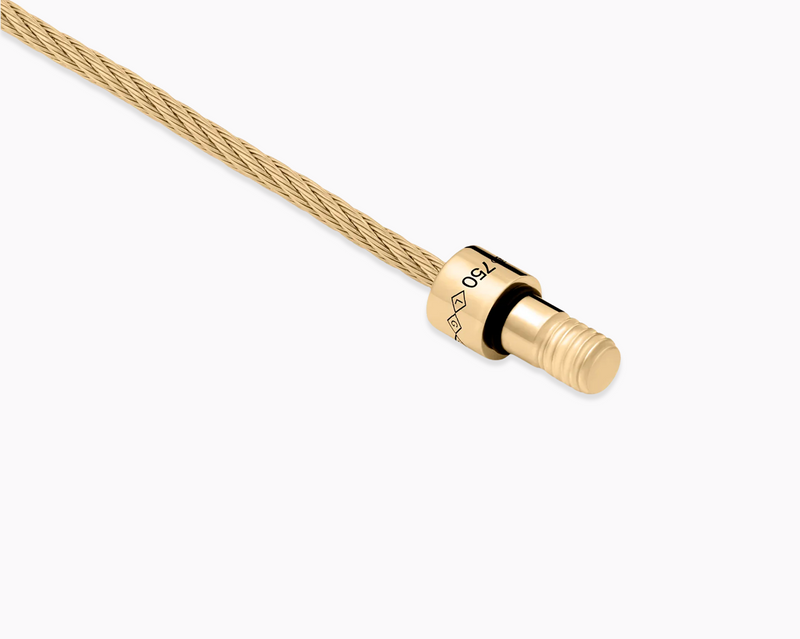 cable bracelet with diamonds le 9g
