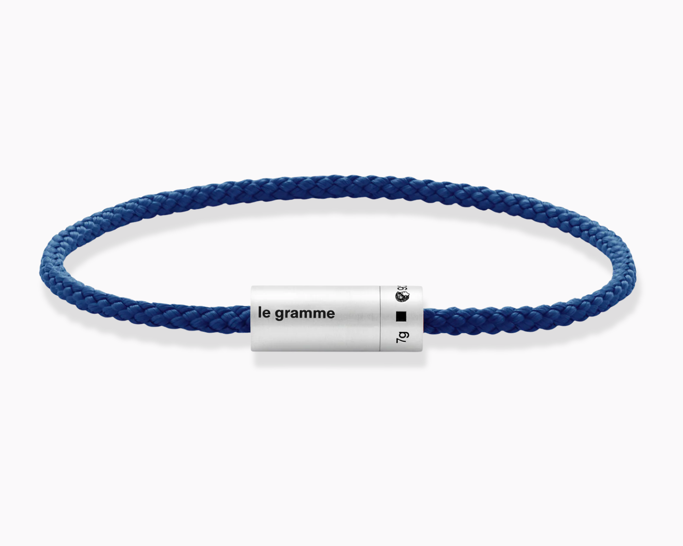 royal blue nato cable bracelet le 7g