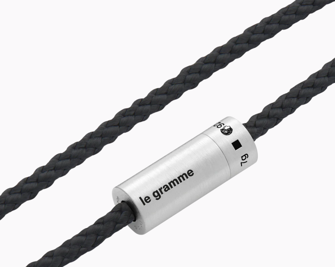 bracelet câble nato noir le 7g