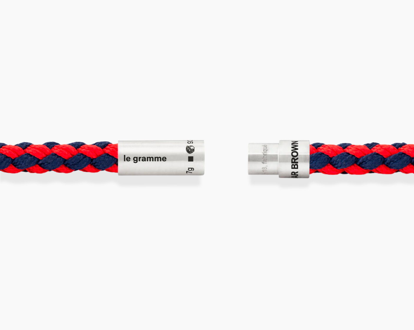 bracelet câble nato marine & rouge orlebar brown le 7g