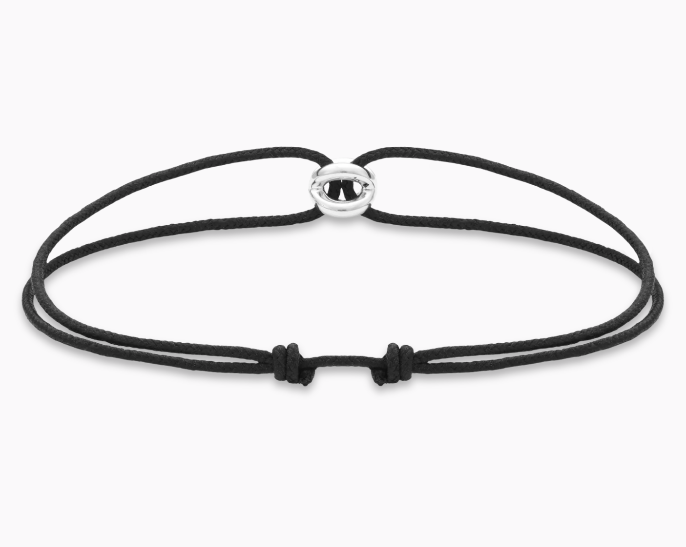 black interlaced cord bracelet le 1g