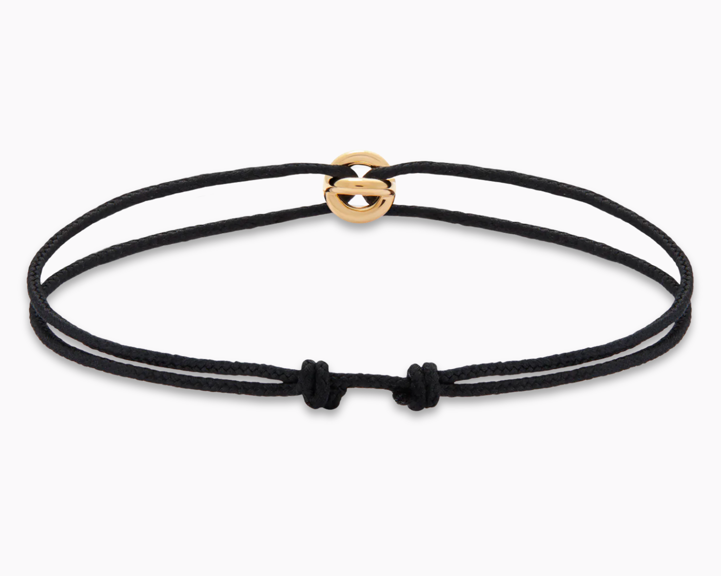black interlaced cord bracelet le 1g