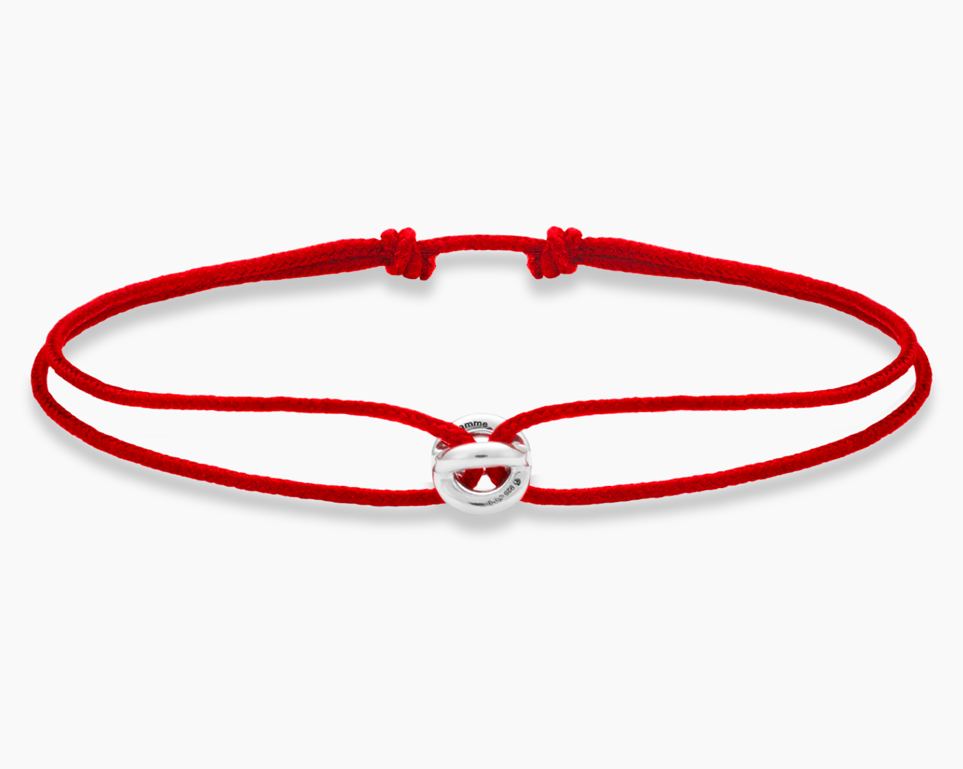 red interlaced cord bracelet le 1g