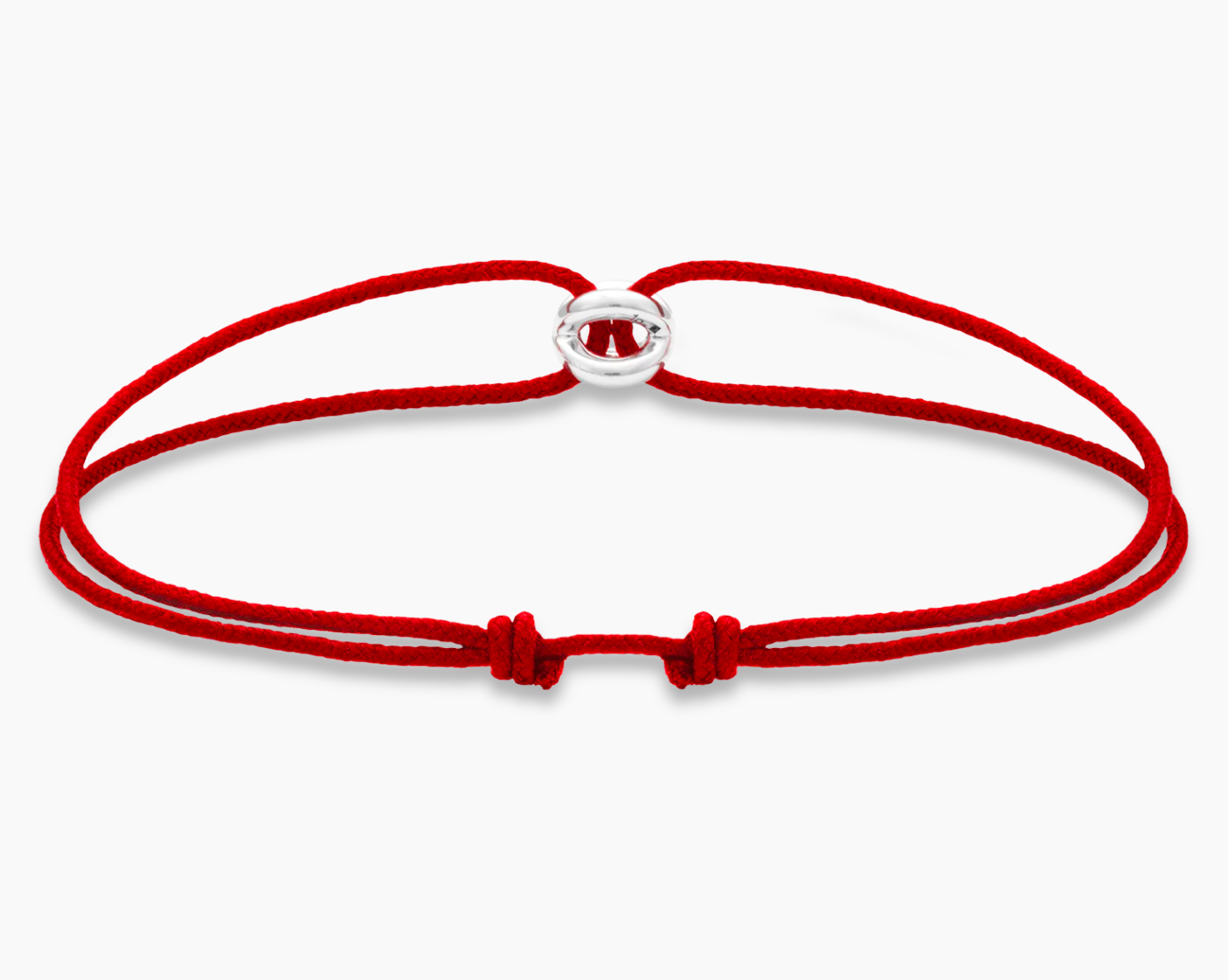 red interlaced cord bracelet le 1g
