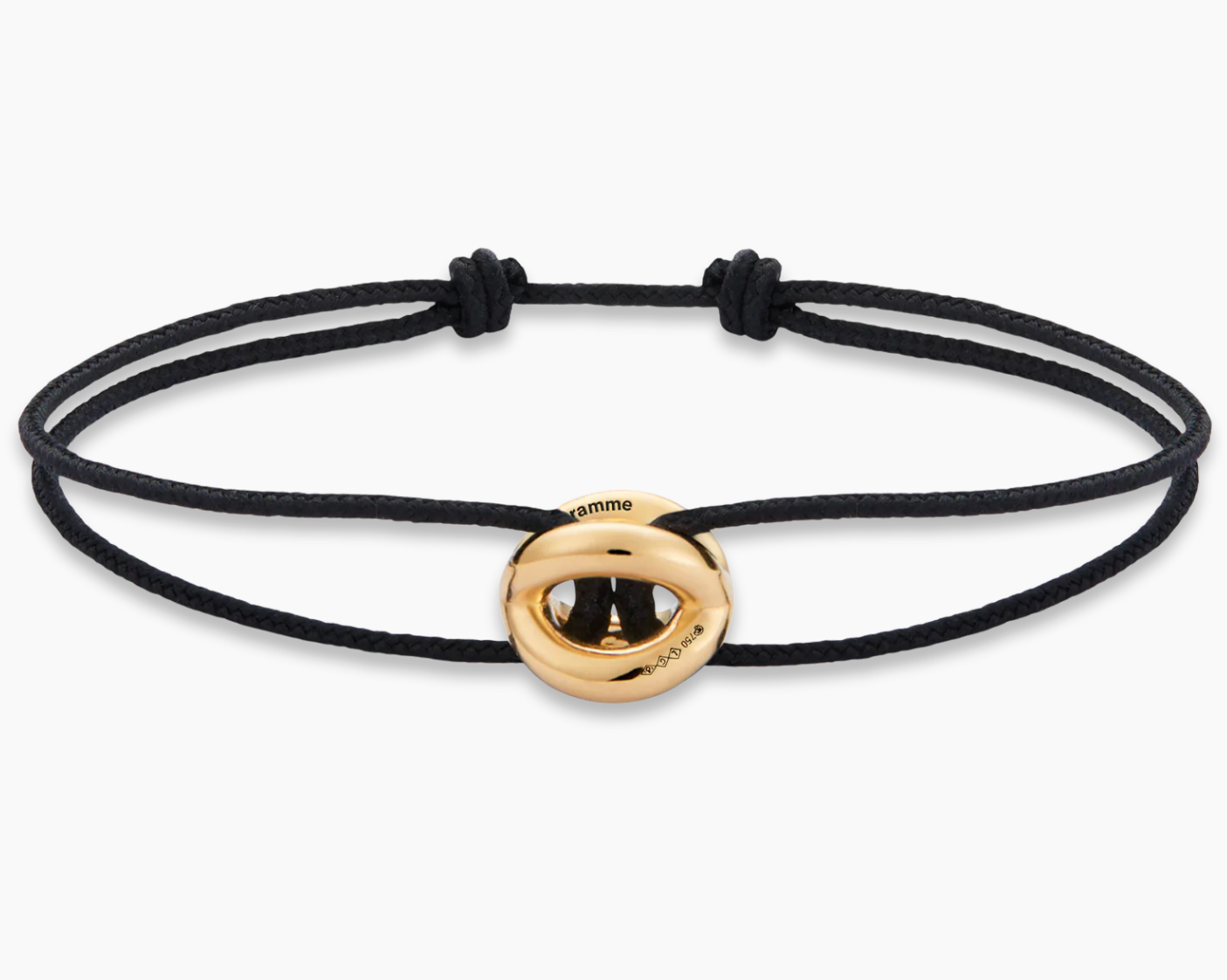 black interlaced cord bracelet le 3g