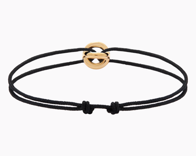 black interlaced cord bracelet le 3g