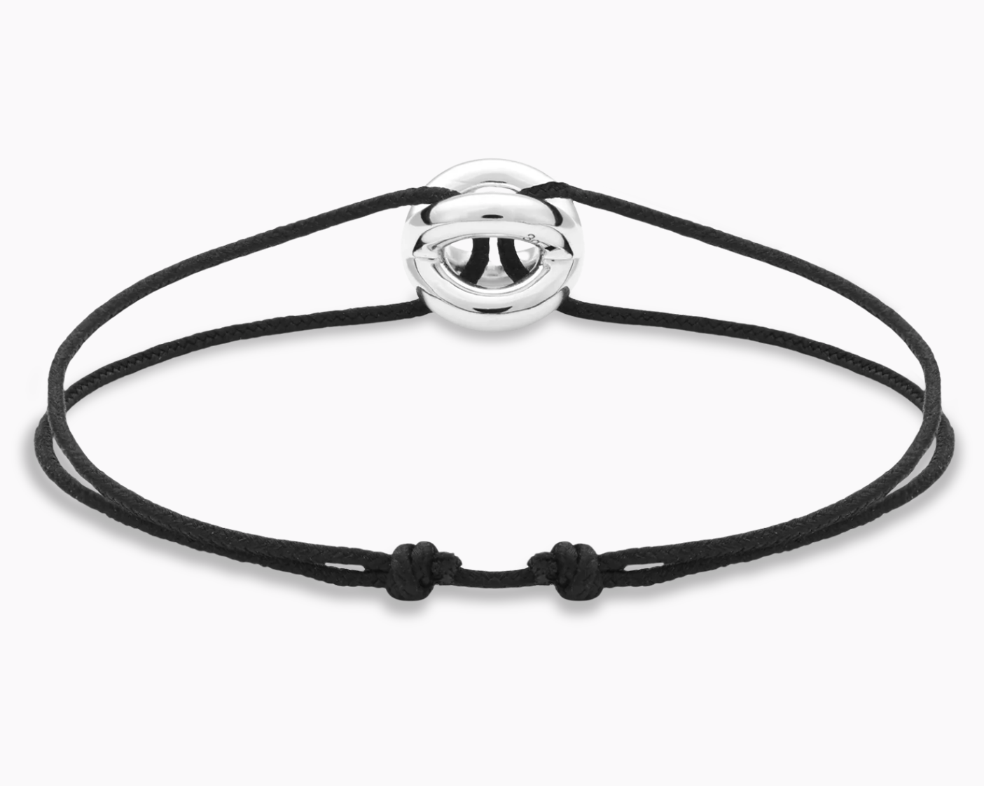 black interlaced cord bracelet le 3g