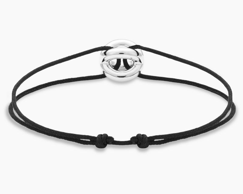 black interlaced cord bracelet le 3g