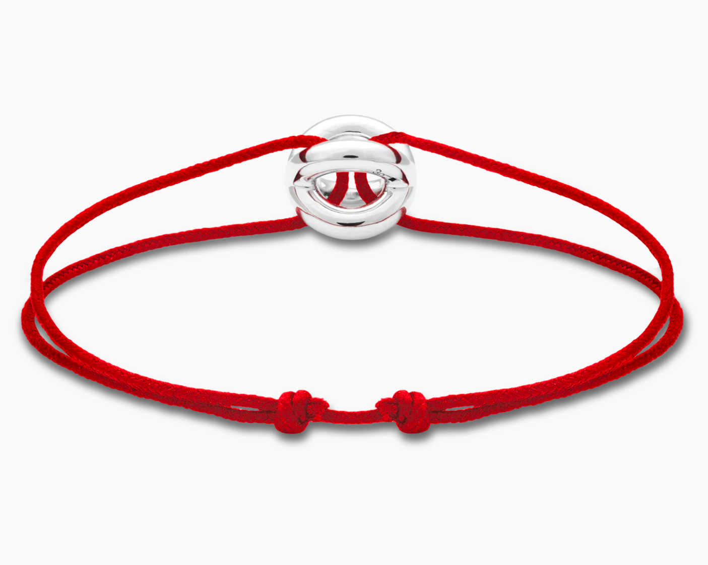 red interlaced cord bracelet le 3g