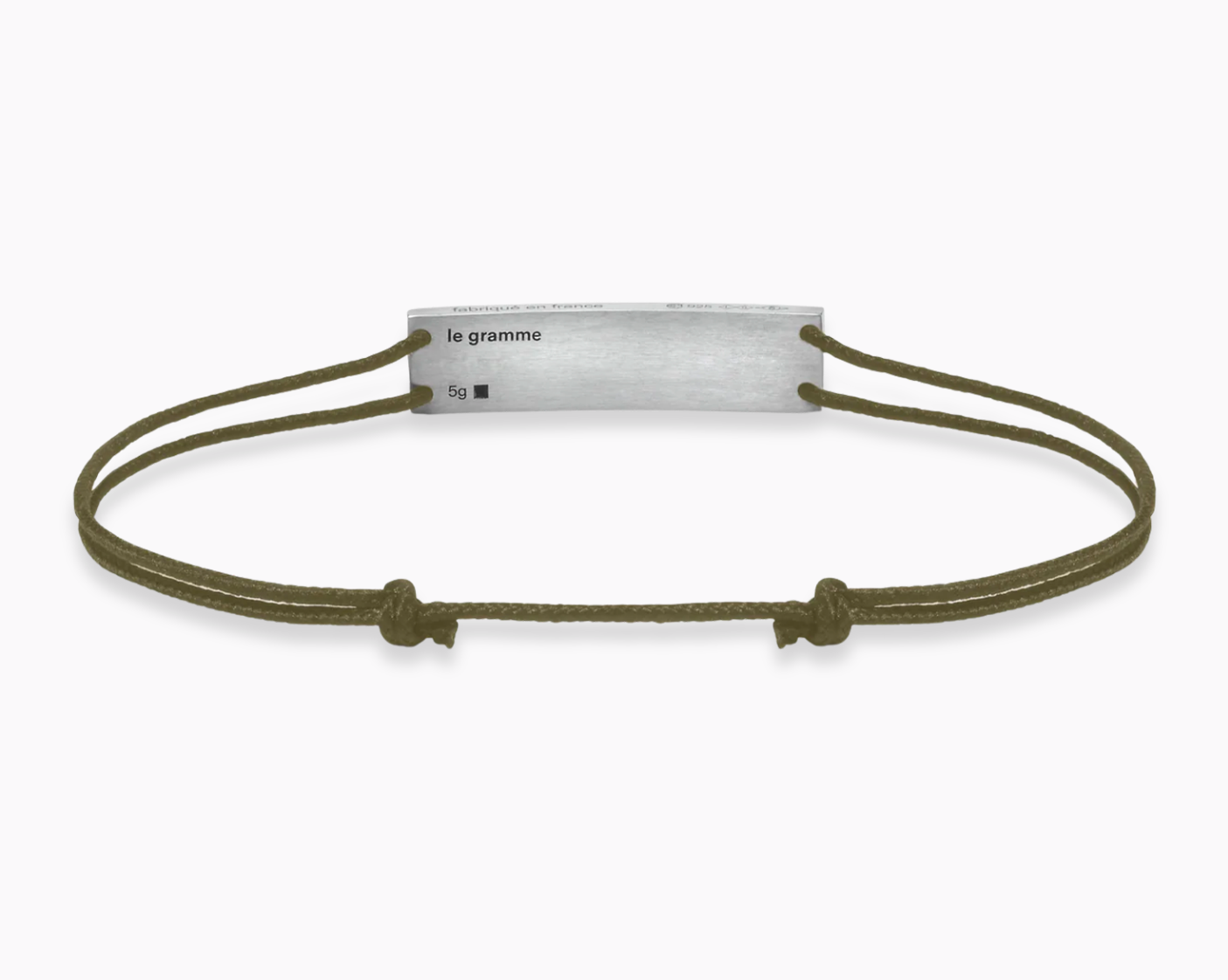 godron khaki cord bracelet le 5g