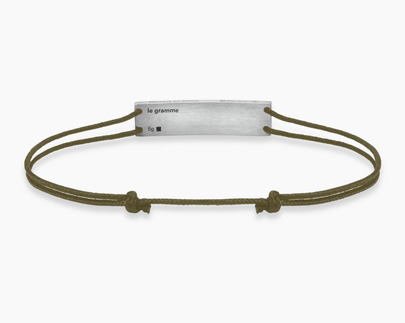 godron khaki cord bracelet le 5g