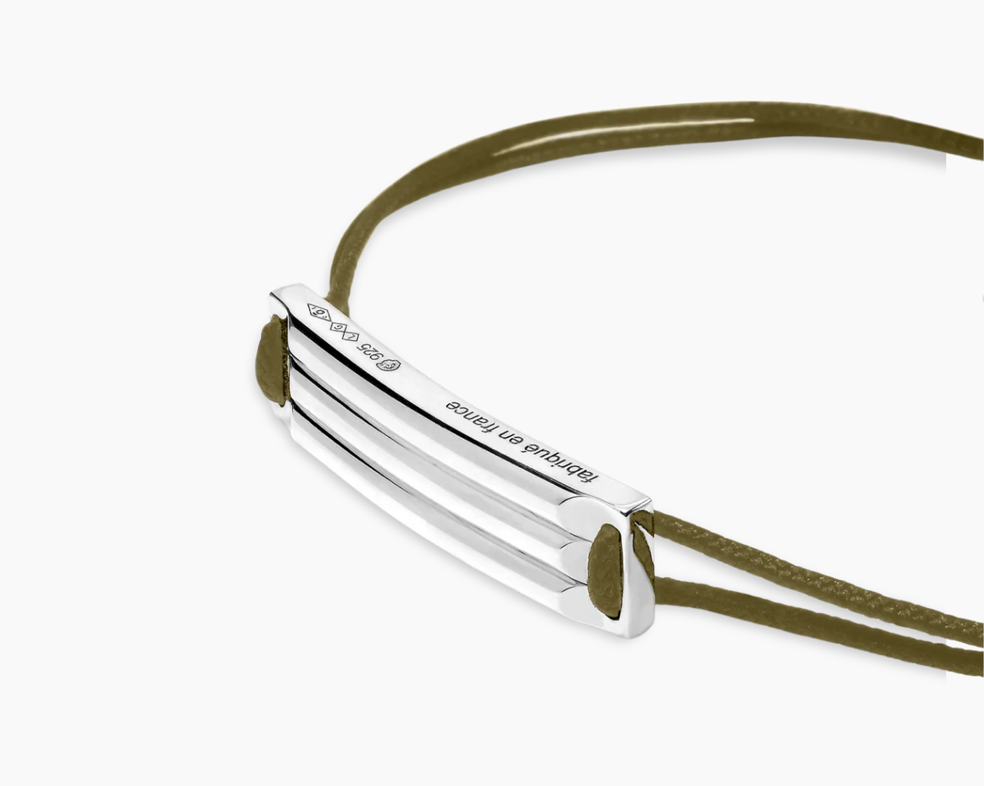 godron khaki cord bracelet le 5g
