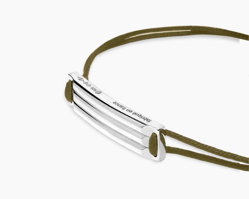 godron khaki cord bracelet le 5g