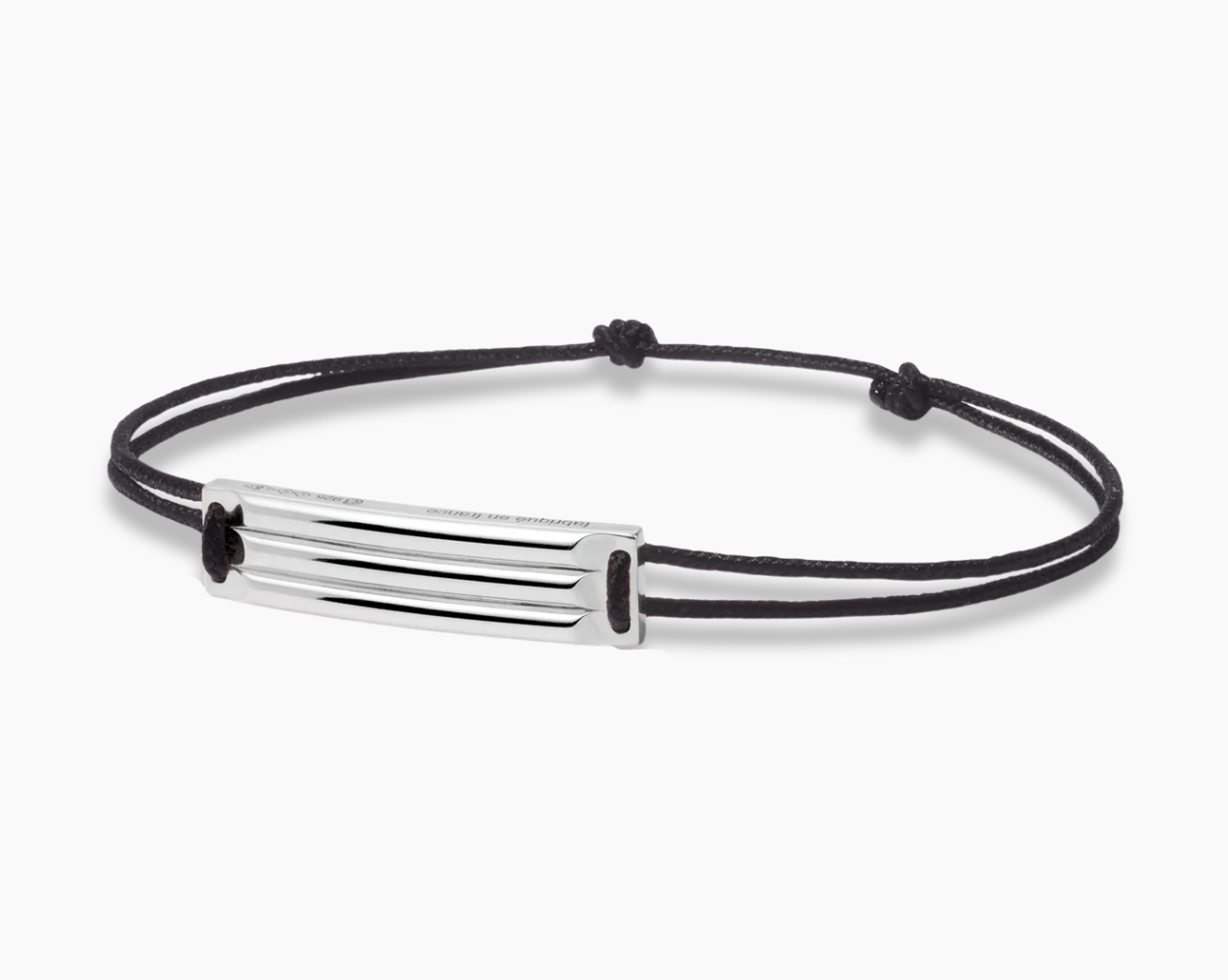 godron black cord bracelet le 5g