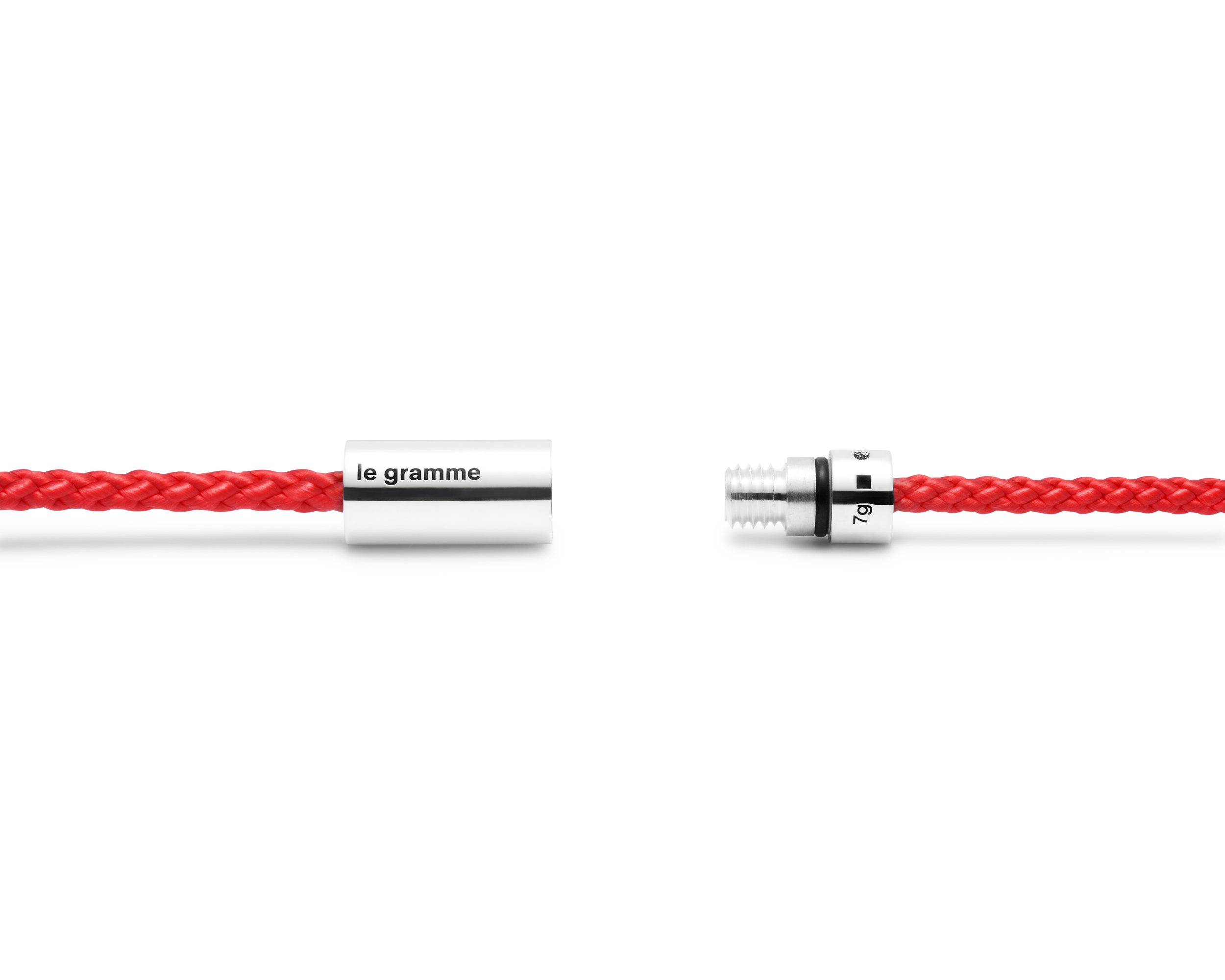 red nato cable bracelet le 7g
