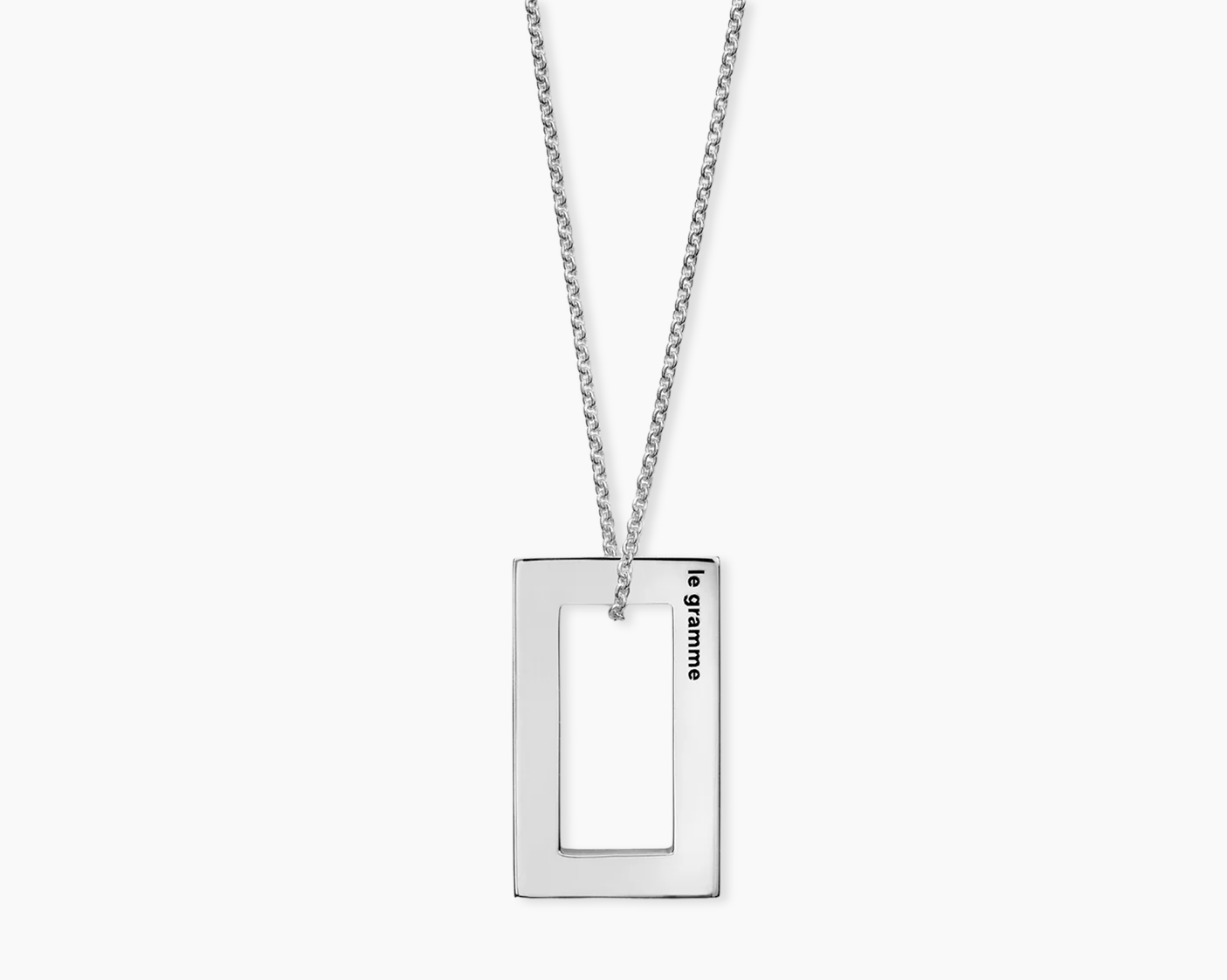 collier rectangle le 3,4g