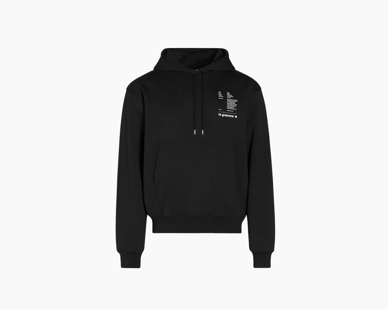black hoodie 380g
