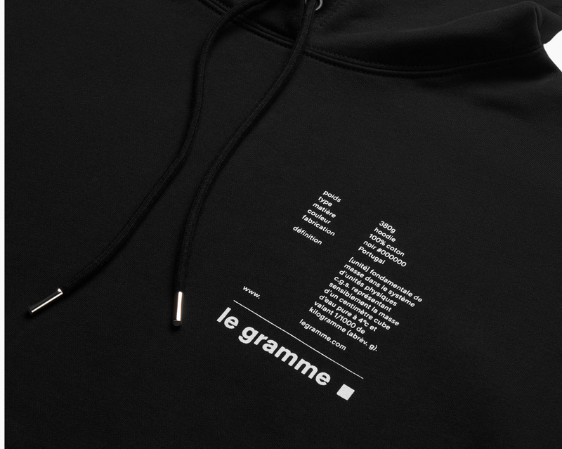 black hoodie 380g