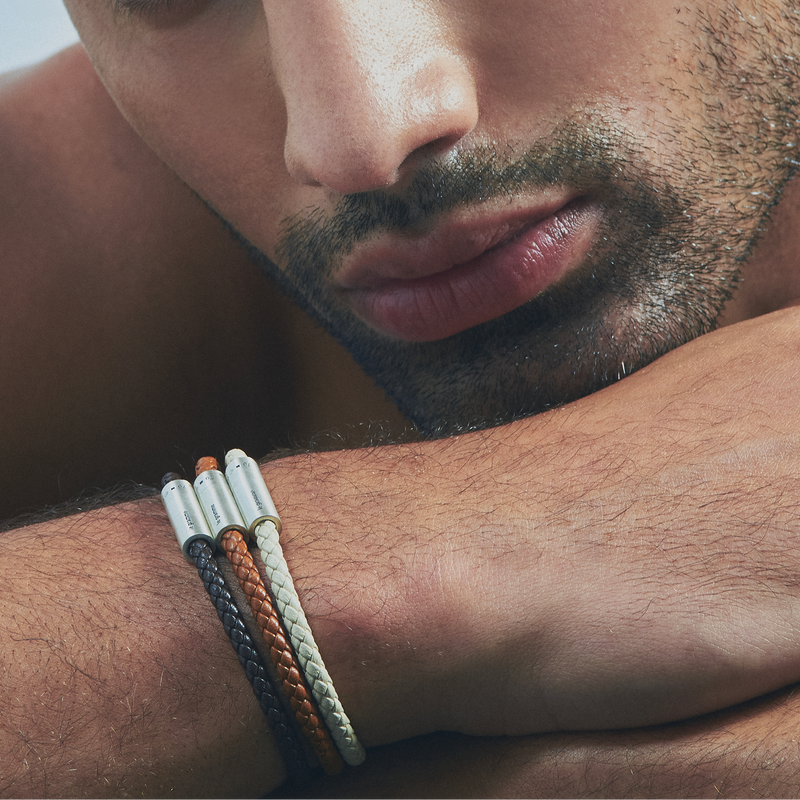 new in: the leather cable bracelet le 7g