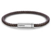 brown leather cable bracelet le 7g