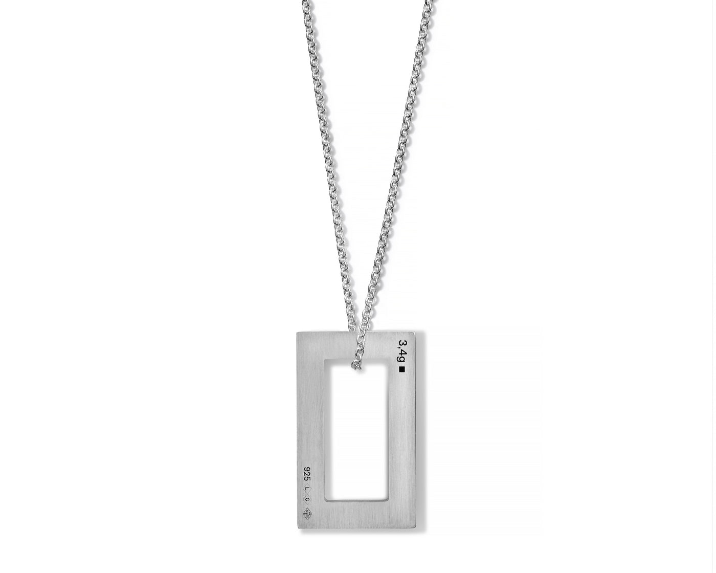 rectangle necklace 3.4g