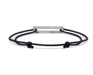 lacquered green cord bracelet le 1,7g