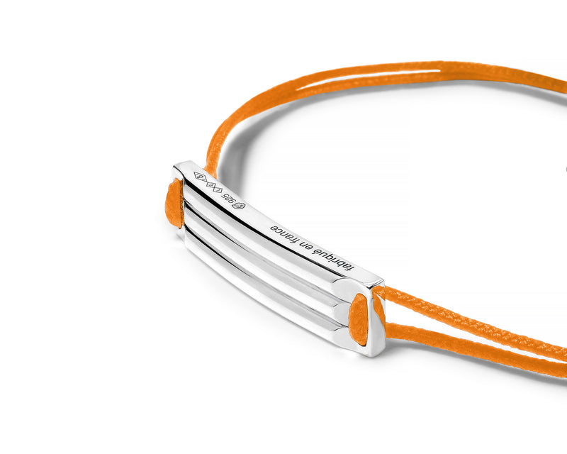 godron orange cord bracelet le 5g