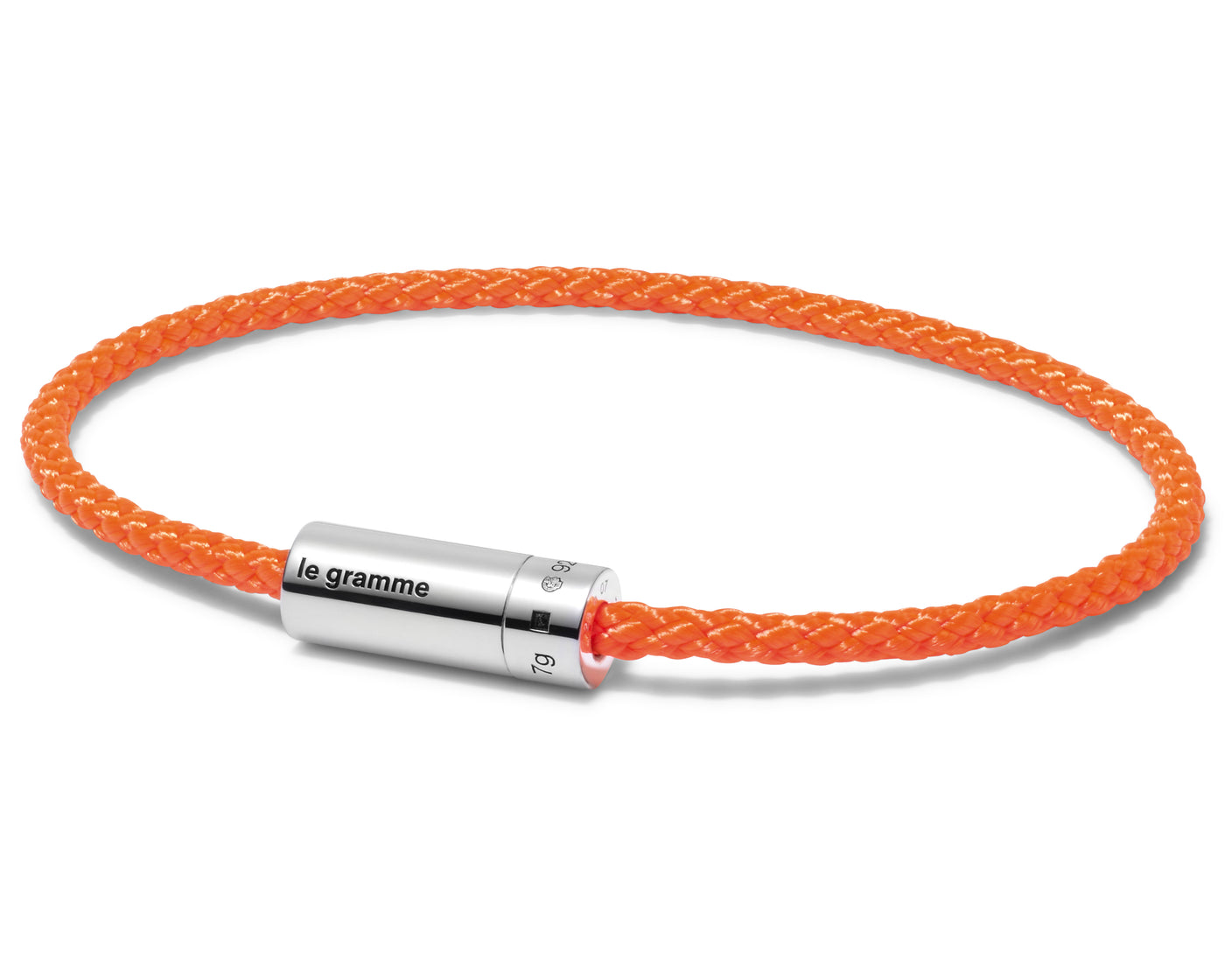 orange nato cable bracelet le 7g