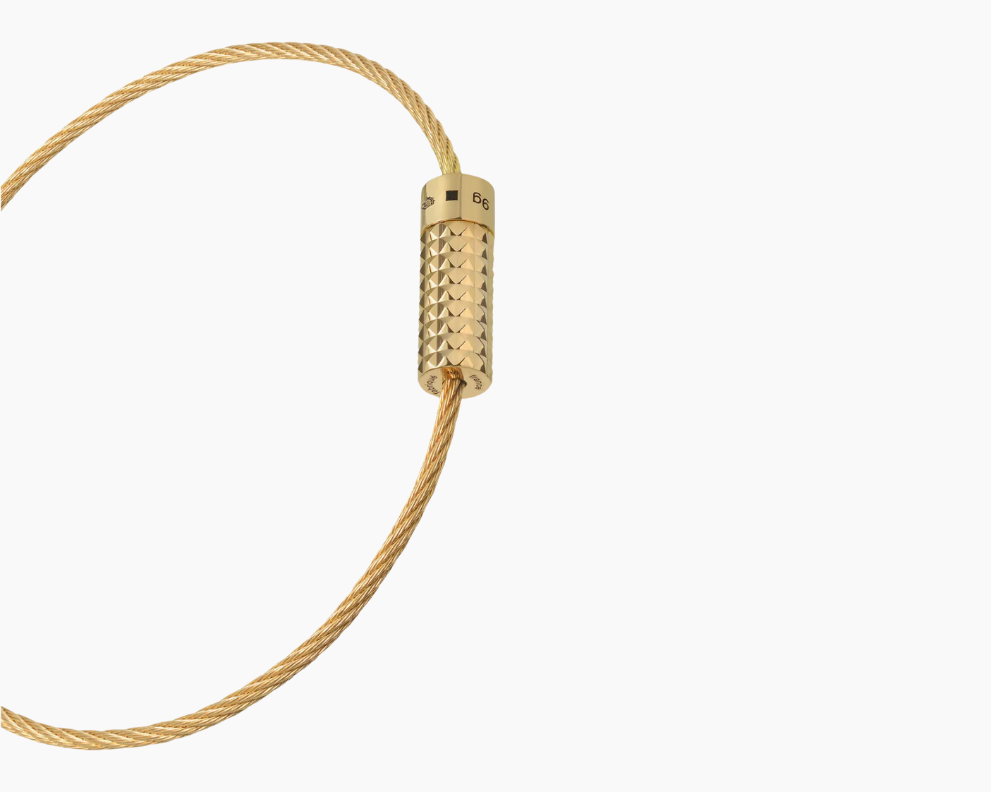 pyramid guilloche cable bracelet le 11g