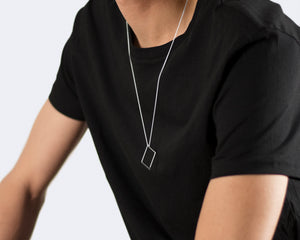 collier rectangle le 2,6g