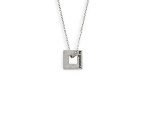 square necklace le 1.1g