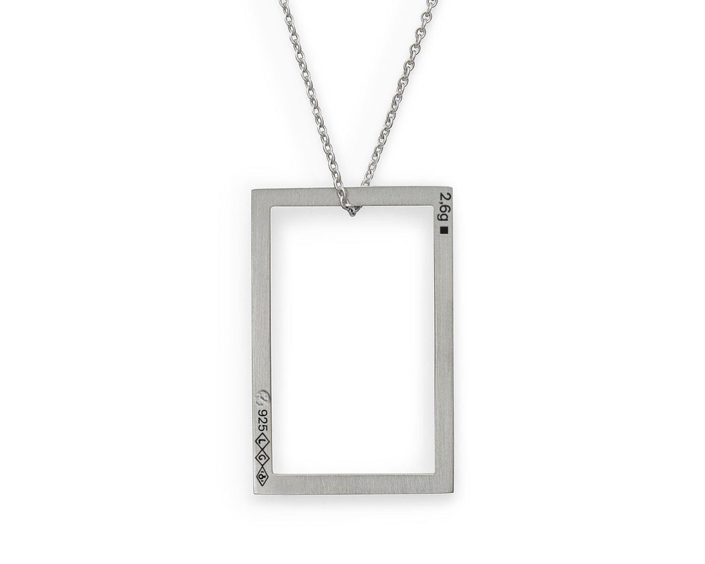 collier rectangle le 2,6g